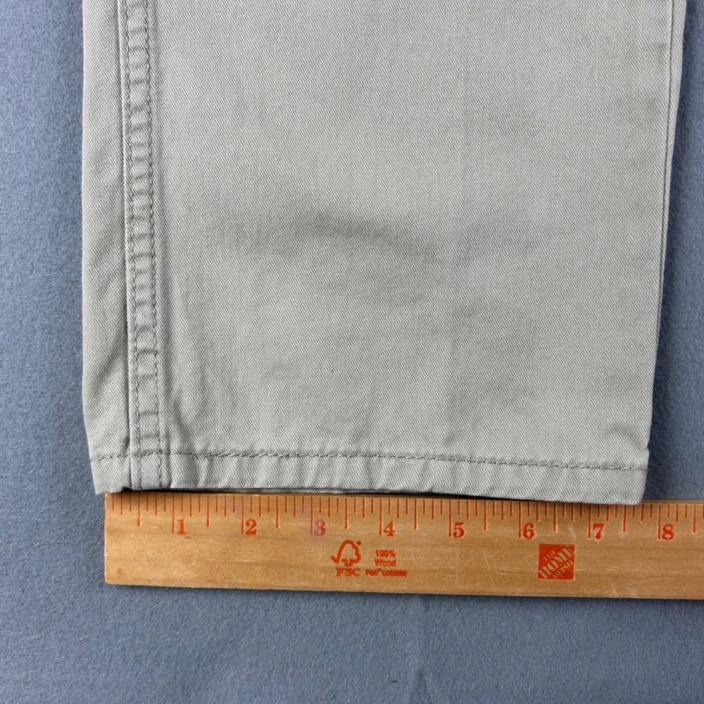 Levi's 514 Straight Fit Pants Mens 34x32 (34x30) Tan Khaki Cotton Blend Trousers